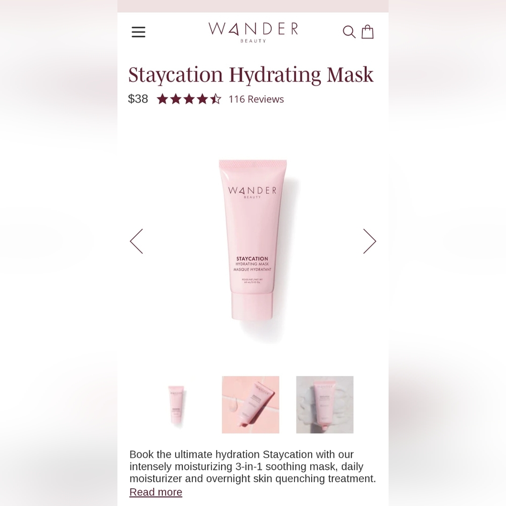 Wander Beauty mask